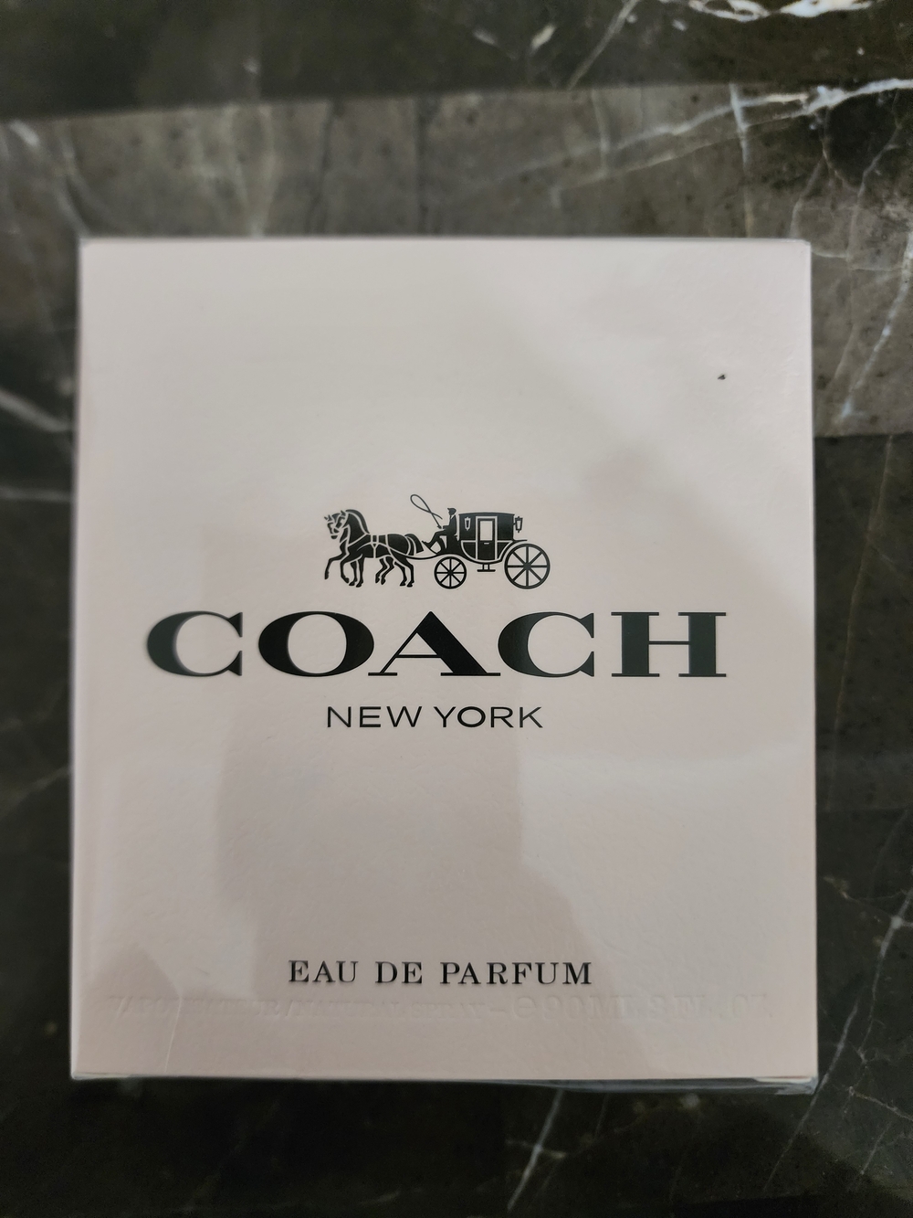 Coach White and Black Logo Eau de Parfum Box